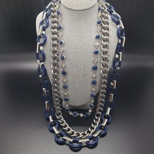 Lia Sophia Triple Chain Necklace